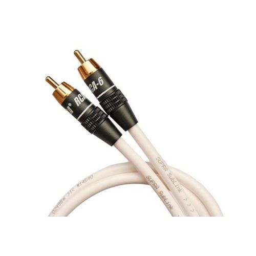 Supra Sublink subwoofer cable 6 m - White