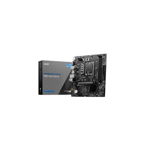 MSI PRO H610M-E Mainboard - Intel H610 - Intel LGA1700 socket - DDR5 RAM - Micro-ATX