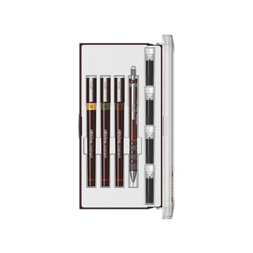 Rotring rOtring Isograph Fineliner Junior Set | 0,2 mm/ 0,3 mm/ 0,5 mm | 3 Stück