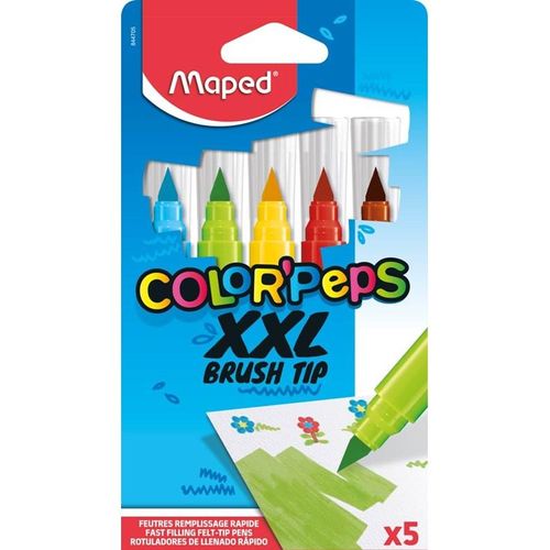 Maped Color'Peps XXL Brush Tip felt-pens x5