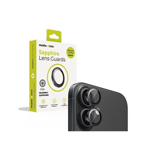 Mobile Origin Sapphire Lens guards black - iPhone 16/16 Plus