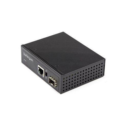 StarTech.com PoE+ Industrial Fiber to Ethernet Media Converter 60W