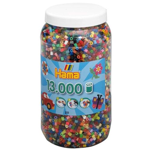 Hama Beads in Pot-Mix 13000 pcs