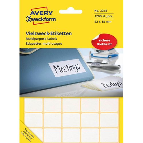 Avery Labels for handwriting permanent white