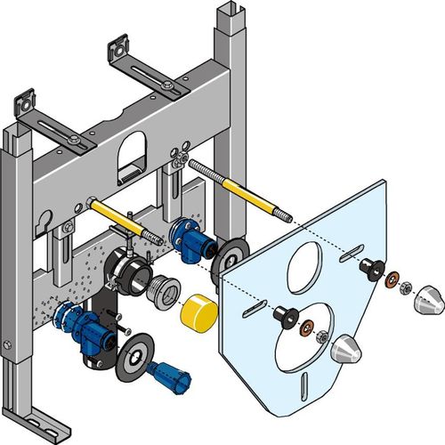 Huter Montageelement Wandbidet fuer Massivbau