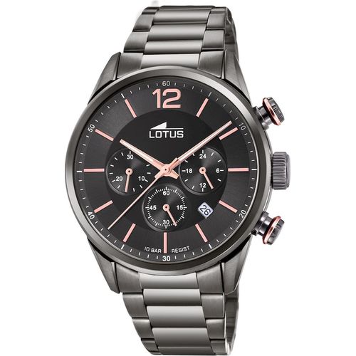 Herren Armbanduhr Lotus Watch Edelstahlband Chronograph 18686/2