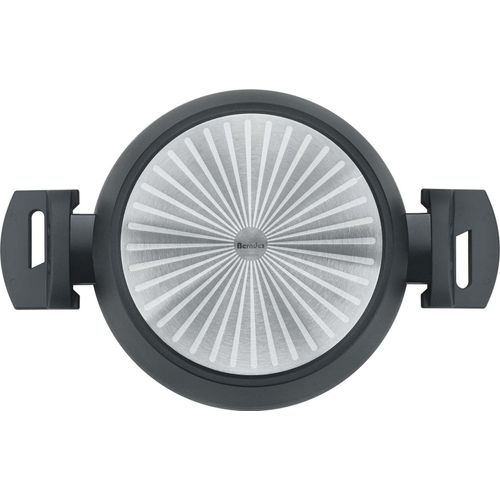 Kochtopf mit Glasdeckel 20 oder 24 cm, Aluminium, schwarz - Balance® Induction Enduro