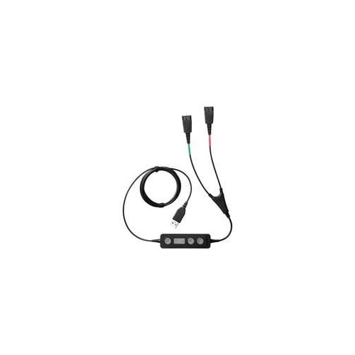 LINK 265 USB Schulungskabel, USB-A Stecker > 2x QD schwarz