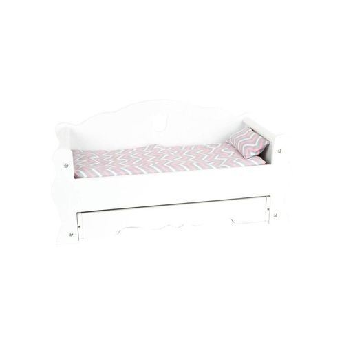Small Foot - Wooden Doll Bed with Drawer and Bedding 4dlg.