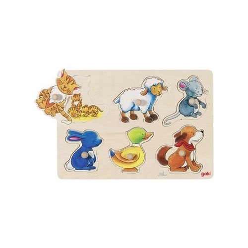 Goki Background puzzle mother and baby Holz