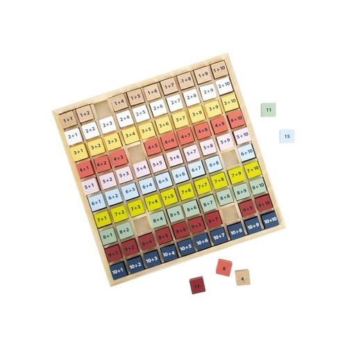Small Foot - Wooden Calculator Board Addition Colo