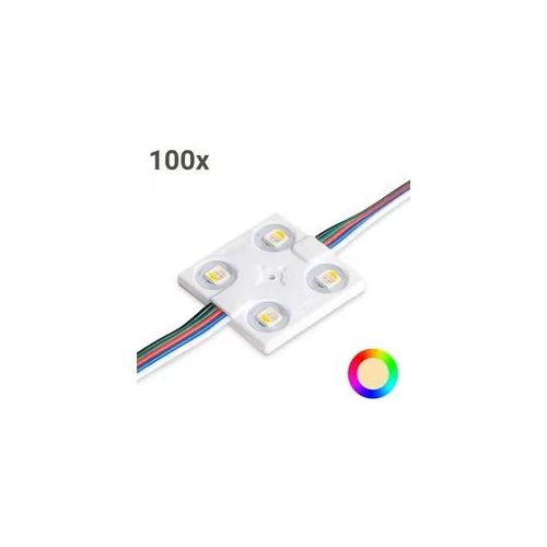 LED Modul RGB+3000K 1,44W 160° 12V IP65 (100 Stück VPE)