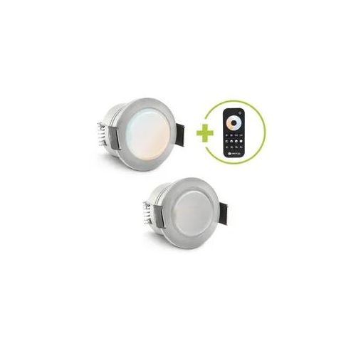 Einbaustrahler Mini Genova 3W CCT IP65 - Farbe: acryl - Anzahl: 2x