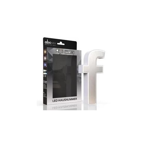 LED Hausnummer f inkl. Edelstahl-Cover - CCT 12V 2700K/4000K/6500K
