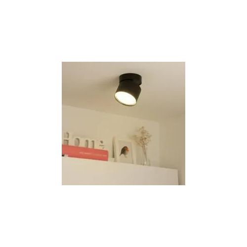 Aufbauleuchte schwenkbar GX53 - Farbe: schwarz - LED Leuchtmittel: 6W warmweiß d...