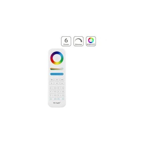 MiBoxer 6 Zonen 4x Speicher RGB+CCT Funk Fernbedienung FUT089S