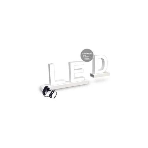 Musterbox Light LED Buchstabe Klick 75mm