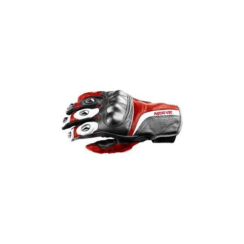 Motorradhandschuhe NERVE "KQ11" Gr. M, rot (rot, schwarz), Handschuhe, M, mit Weitenverstellung