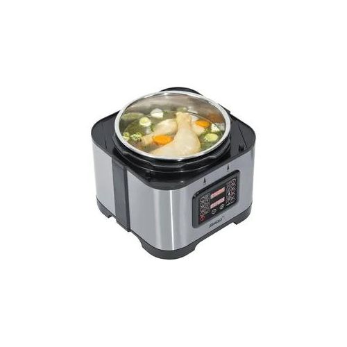 STEBA Dampfdruck-Kocher "DD 1", schwarz (silberfarben), B:29cm H:31cm T:29cm, Dampfgarer, 9 Automatikprogramme, 5 Liter Schüssel