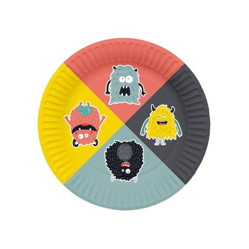 Folat BV Plates Monster Bash 8pcs.