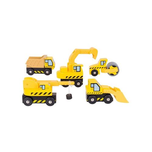Bigjigs Wooden Work Vehicles 5pcs.
