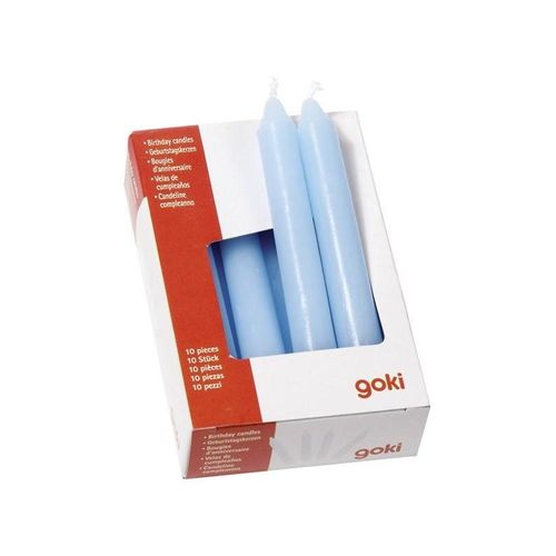 Goki Candles Blue 10 pcs.