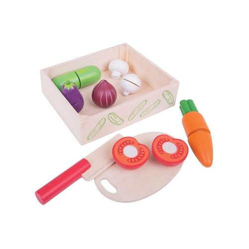 Bigjigs Wooden Box with Cut Vegetables