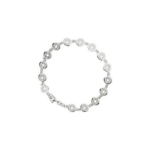 Silberarmband JOBO "Armband", silber (silber 925), Armbänder, Damen, 19cm, Silber 925 (Sterlingsilber), Silberarmband, 925 Silber 19 cm