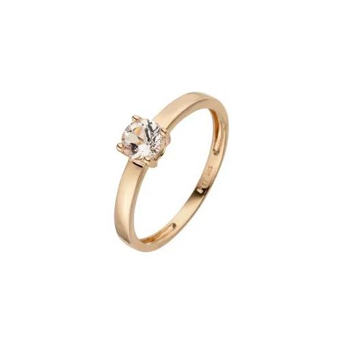 Goldring JOBO Gr. 54, rosa (roségold 585), Fingerringe, Damen, 54, Roségold 585, Goldring, 585 Roségold mit 1 Morganit