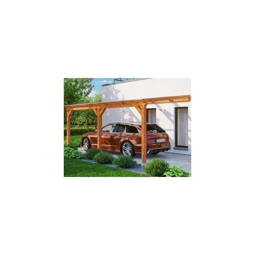 Anlehncarport SKANHOLZ "Vogtland", braun (hellbraun), B/H/T: 213cm x, Carports