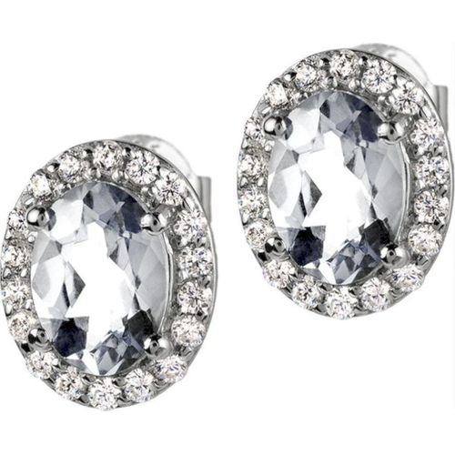 Jacques Lemans - Ohrstecker Sterlingsilber mit White Topaz - SE-O116A