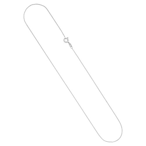 Goldkette JOBO, weiß (weißgold 333), Halsketten, Damen, Weißgold 333, L: 40, Goldkette, Ankerkette 333 Weißgold