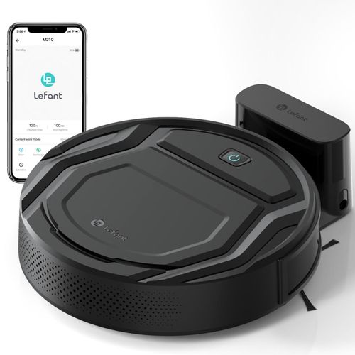 LEFANT M210P Staubsauger Roboter, 2200Pa, Selbstaufladung,120 Min, Saugroboter für Tierhaare und Hartböden, 55dB Leiser Roboterstaubsauger