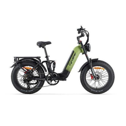 E-Bike Cityrad 20*4 Zoll Elektrofahrrad, 250W 48V20Ah Vollfederung, Shimano 7-Speed