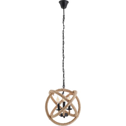 Näve - Pendelleuchte, Hemp, d:43cm; Gesamthöhe 150cm, Deckenplatte 12cm; 7065811