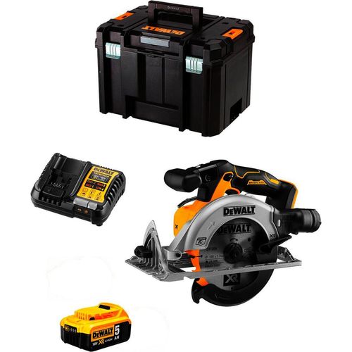 Handkreissäge DeWALT DCS565P1T (1 x 5,0 Ah + DCB1104 + TSTAK VI)