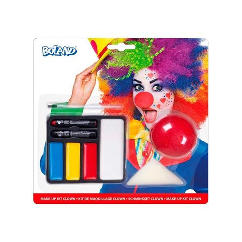 Boland Face Paint Set Clown with Clown Nose