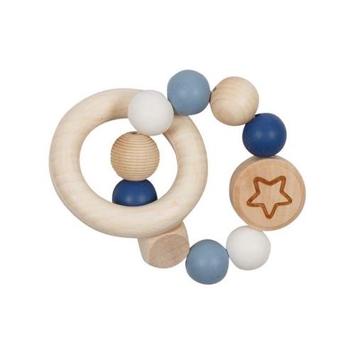 Goki Wooden Gripping Ring Star Blue