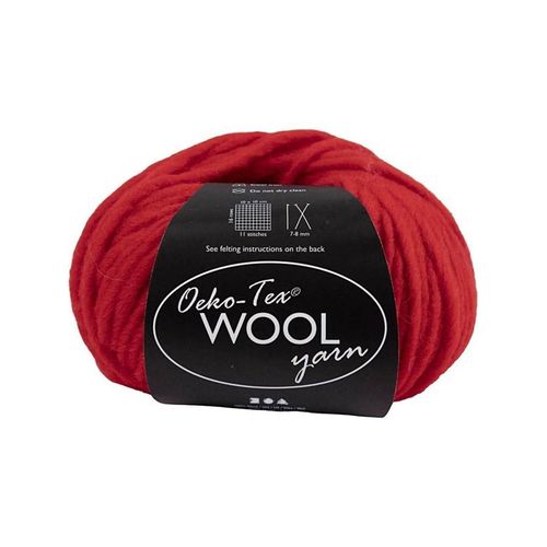 Creativ Company Wool yarn Red 50m