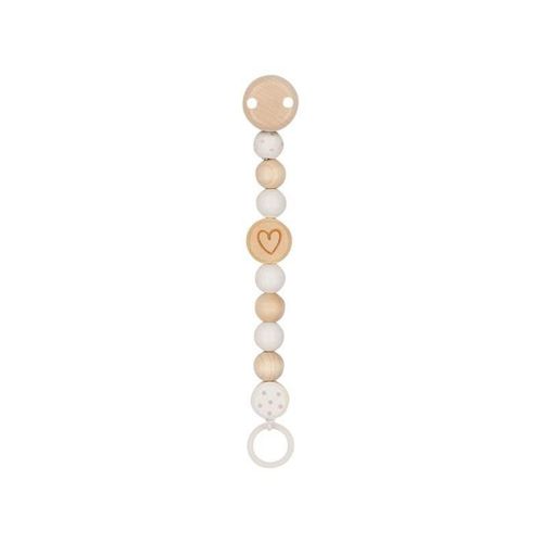 Goki Wooden Pacifier Chain Heart