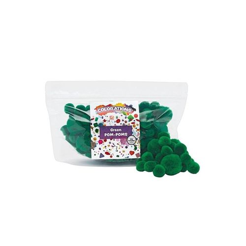 Colorations - Pom Poms Green 100pcs.