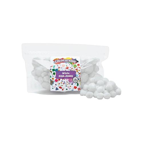 Colorations - Pom Poms White 100pcs.