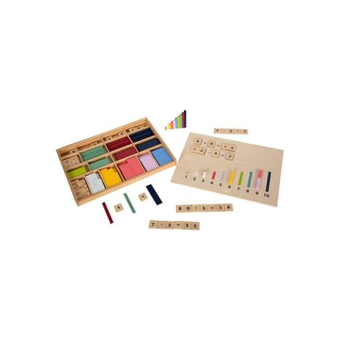 Small Foot - Wooden Learning Box with Counting Rods and Counting Blocks Set