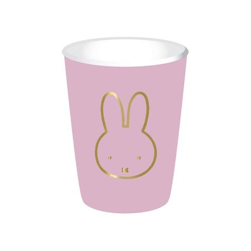 Haza Witbaard Cups Miffy Pink 8 pcs.