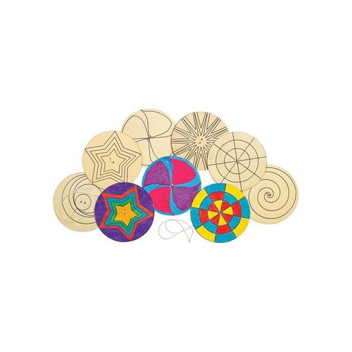 Colorations - Decorate your own Wooden Spinner 24 pcs.