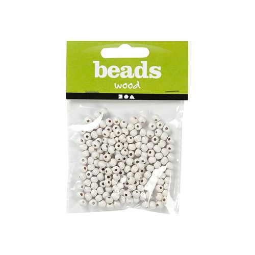 Creativ Company Wooden Beads White 150pcs.