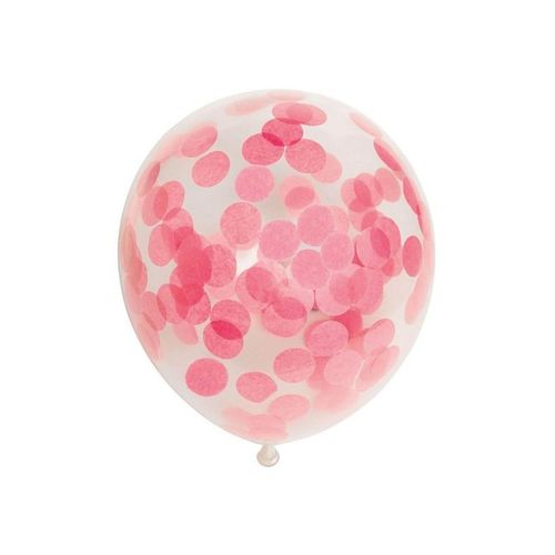 Globos Confetti Balloons Paper Confetti Baby Pink 30cm 6pcs