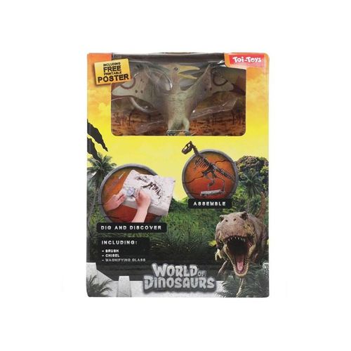 World of Dinosaurs Excavation set 'dino fossil'