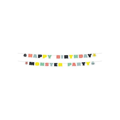 Folat BV Letter garland Monster Bash 2 pcs.