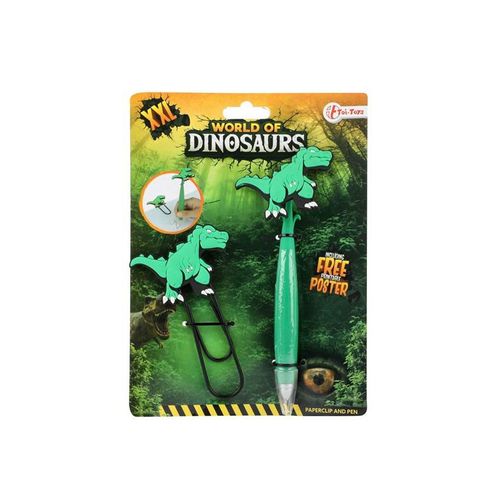 World of Dinosaurs XXL Paperclip with Pen